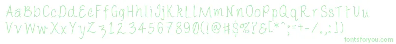 Porcelainpaperpie Font – Green Fonts