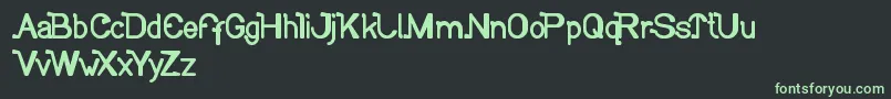 SoCute Font – Green Fonts on Black Background