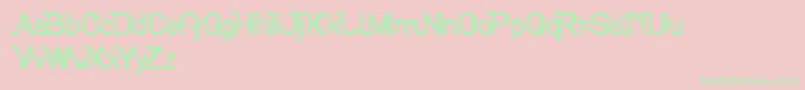 SoCute Font – Green Fonts on Pink Background