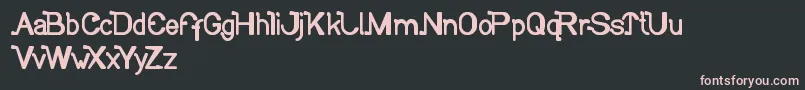 SoCute Font – Pink Fonts on Black Background