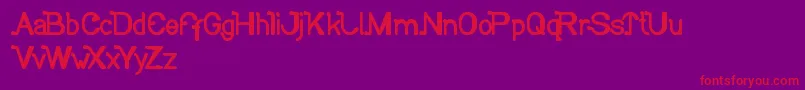 SoCute Font – Red Fonts on Purple Background