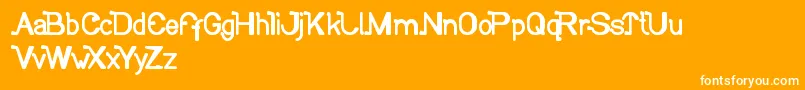 SoCute Font – White Fonts on Orange Background