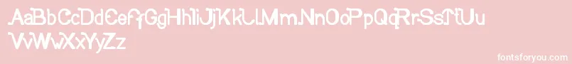SoCute Font – White Fonts on Pink Background