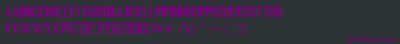 Шрифт ScaraConquersTheUniverse – фиолетовые шрифты на чёрном фоне