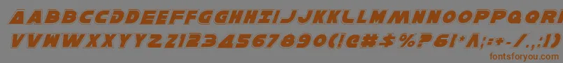 Weitere Informationen zur HanSoloProItalic-Schriftart HanSoloProItalic-Schriftart – Braune Schriften auf grauem Hintergrund