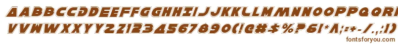 HanSoloProItalic-fontti – ruskeat fontit valkoisella taustalla