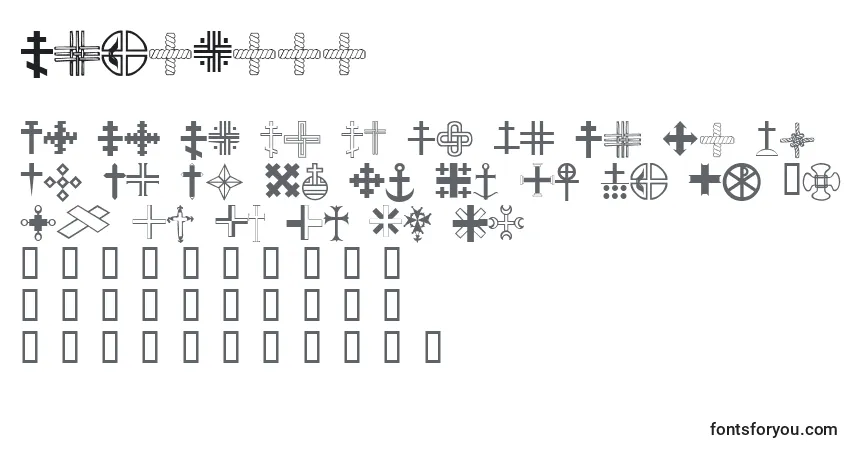 Czcionka Chriciii – alfabet, cyfry, specjalne znaki