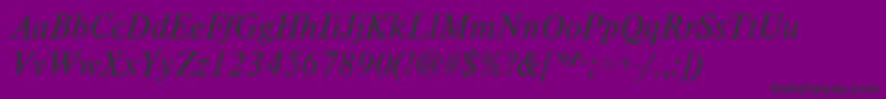 Więcej informacji o czcionce Tc05022t Czcionka Tc05022t – czarne czcionki na fioletowym tle