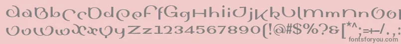 SinahsansLtBold Font – Gray Fonts on Pink Background