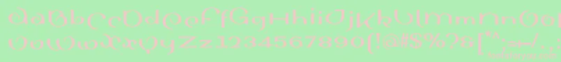 SinahsansLtBold Font – Pink Fonts on Green Background