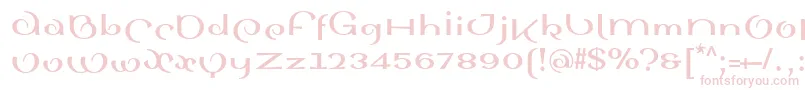 SinahsansLtBold Font – Pink Fonts on White Background