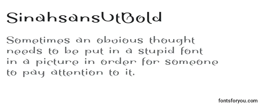 Review of the SinahsansLtBold Font