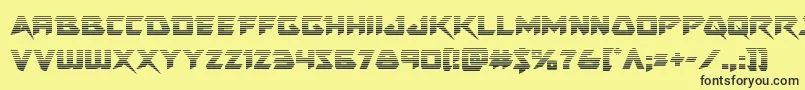 Skirmishergrad Font – Black Fonts on Yellow Background