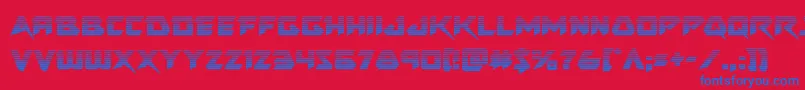 Skirmishergrad Font – Blue Fonts on Red Background