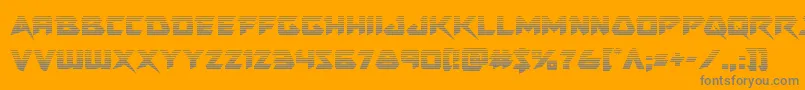Skirmishergrad Font – Gray Fonts on Orange Background