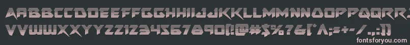 Skirmishergrad Font – Pink Fonts on Black Background