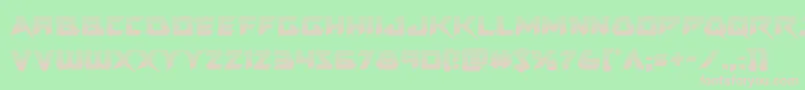 Skirmishergrad Font – Pink Fonts on Green Background