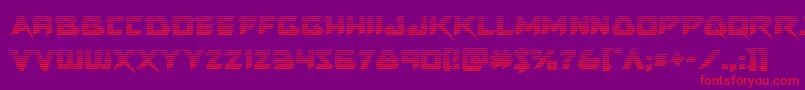 Skirmishergrad Font – Red Fonts on Purple Background