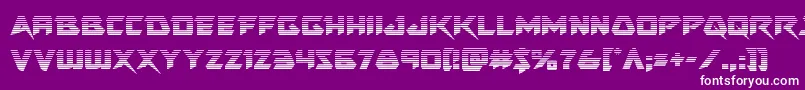 Skirmishergrad Font – White Fonts on Purple Background