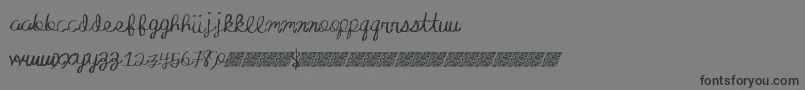 Absoluteinvite Font – Black Fonts on Gray Background