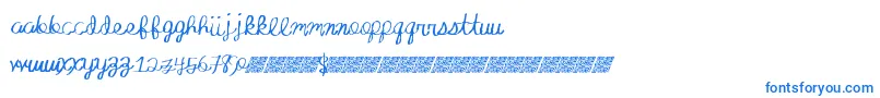 Absoluteinvite Font – Blue Fonts on White Background