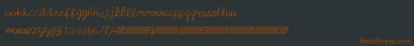 Absoluteinvite Font – Brown Fonts on Black Background