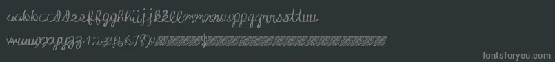 Absoluteinvite Font – Gray Fonts on Black Background