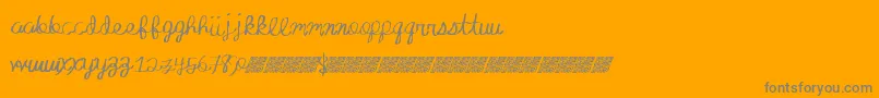 Absoluteinvite Font – Gray Fonts on Orange Background