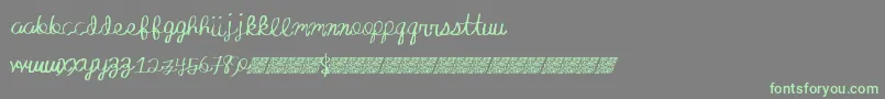 Absoluteinvite Font – Green Fonts on Gray Background