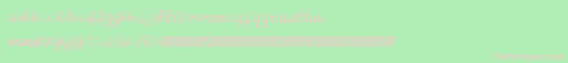 Absoluteinvite Font – Pink Fonts on Green Background