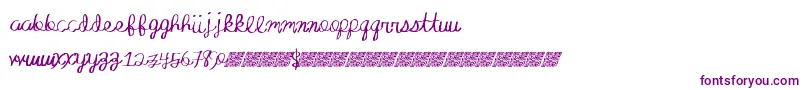 Absoluteinvite-Schriftart – Violette Schriften auf weißem Hintergrund