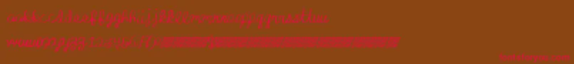 Absoluteinvite Font – Red Fonts on Brown Background