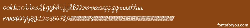 Absoluteinvite Font – White Fonts on Brown Background