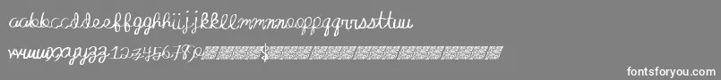 Absoluteinvite Font – White Fonts on Gray Background