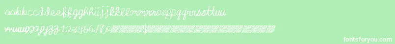 Absoluteinvite Font – White Fonts on Green Background