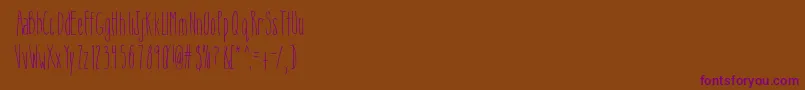 Mixgiants Font – Purple Fonts on Brown Background