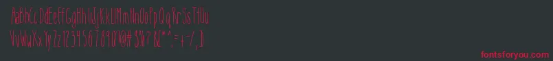 Mixgiants Font – Red Fonts on Black Background