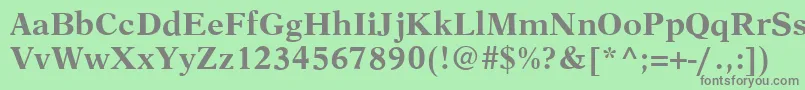 AustinBold Font – Gray Fonts on Green Background