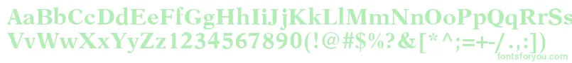 AustinBold Font – Green Fonts on White Background