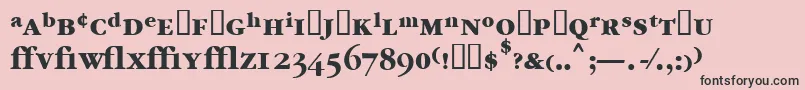 Garrymondrianexpt6Boldsh Font – Black Fonts on Pink Background
