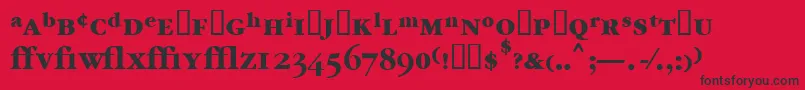 Garrymondrianexpt6Boldsh Font – Black Fonts on Red Background