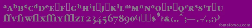 fuente Garrymondrianexpt6Boldsh – Fuentes Grises Sobre Fondo Morado
