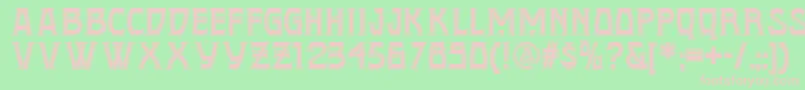 Conquistadorman Font – Pink Fonts on Green Background