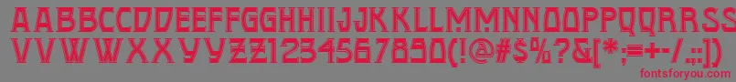 Conquistadorman Font – Red Fonts on Gray Background