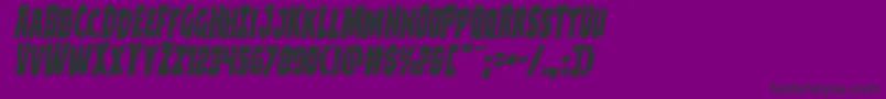 Clubberlangrotalic Font – Black Fonts on Purple Background