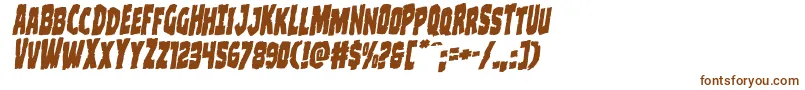 Clubberlangrotalic-Schriftart – Braune Schriften