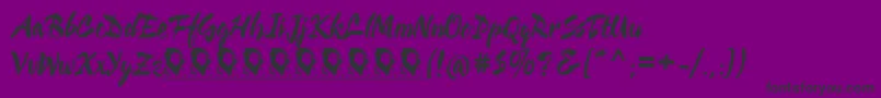 CienfuegosDemoFont Font – Black Fonts on Purple Background