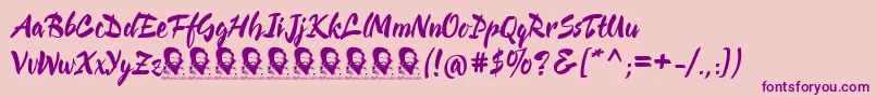 More about CienfuegosDemoFont Font CienfuegosDemoFont Font – Purple Fonts on Pink Background