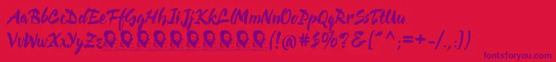 CienfuegosDemoFont Font – Purple Fonts on Red Background