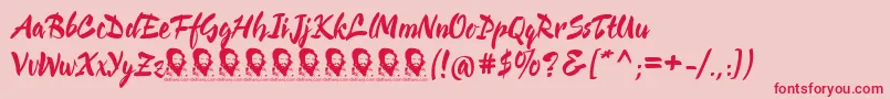 CienfuegosDemoFont Font – Red Fonts on Pink Background
